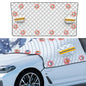 SUITU R-3945 Car Winter Front Glass Snow Shield Defrost Sunshade Thickened Car Clothing, Style: 12 Magnets Three Layers Thickened