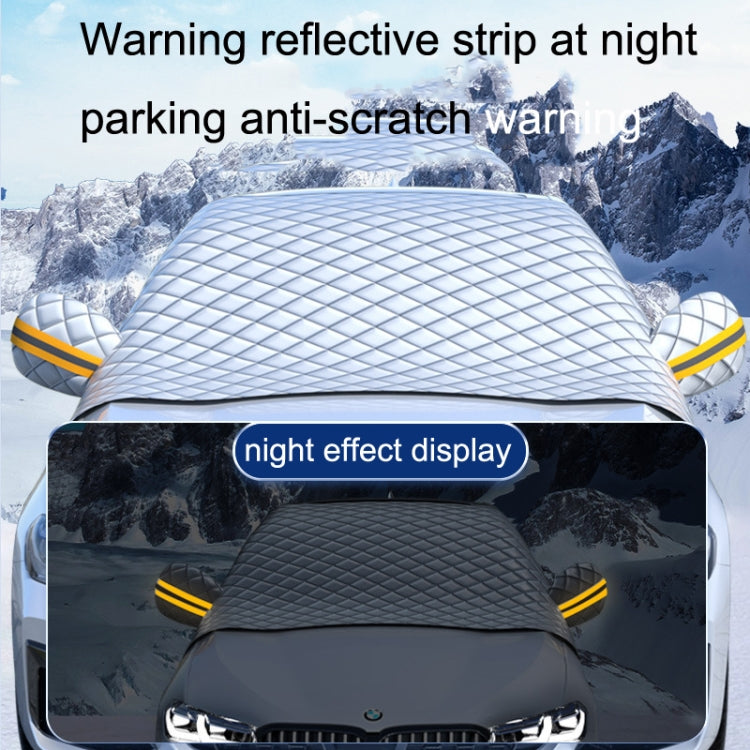 SUITU R-3945 Pare-Brise Avant de Voiture Hiver, Protection Neige, Dégivreur, Pare-Soleil Épaissi pour Voiture, Style : Couverture 12 Aimants