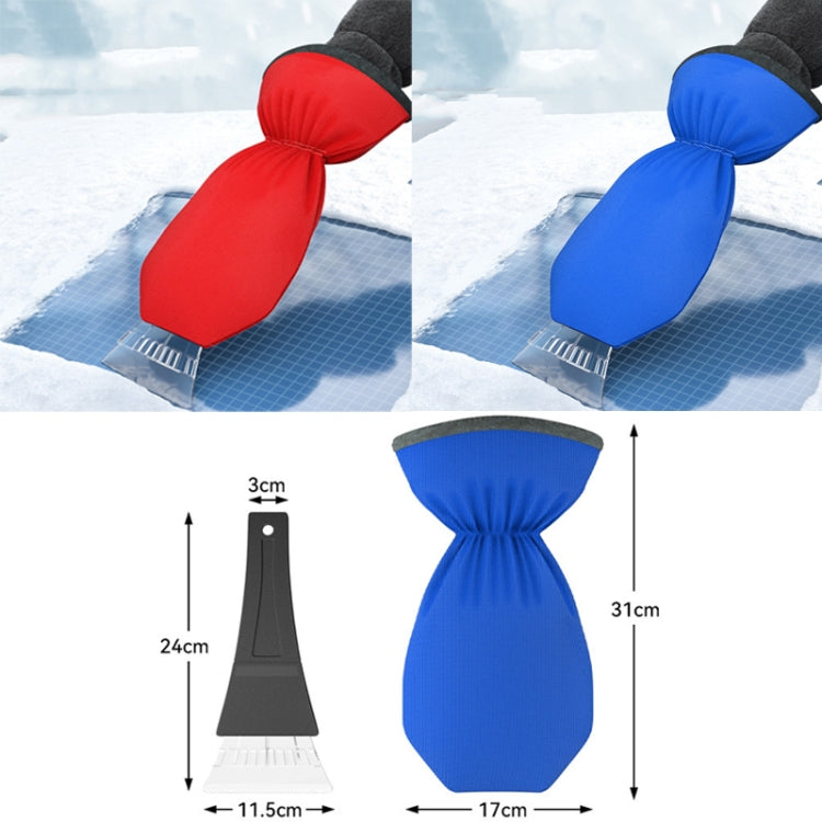 SUITU R-3140 Winter Automotive Glass With Gloves Snow Scraping and Defrosting Tools(Blue)