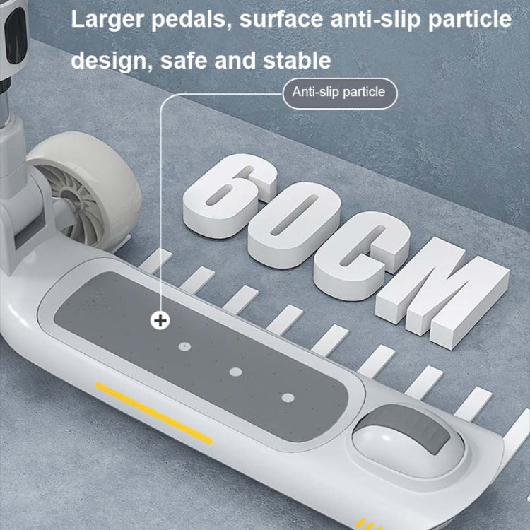 MIJIAQI 01 3 In 1 Multifunctional Foldable Children Scooter with Music and Lights, Spec: White