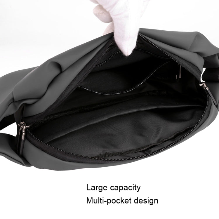 HAOSHUAI 1100-20 Men Waist Bag Outdoor Running Mobile Phone Bag(Black)