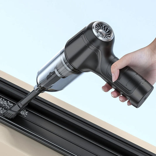 SUITU Aspirateur à main de voiture sans fil pour nettoyage humide et sec, rechargeable, Style : Noir de base