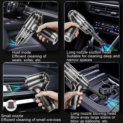 SUITU Aspirateur à main sans fil humide et sec pour voiture, style : gris blanc de base