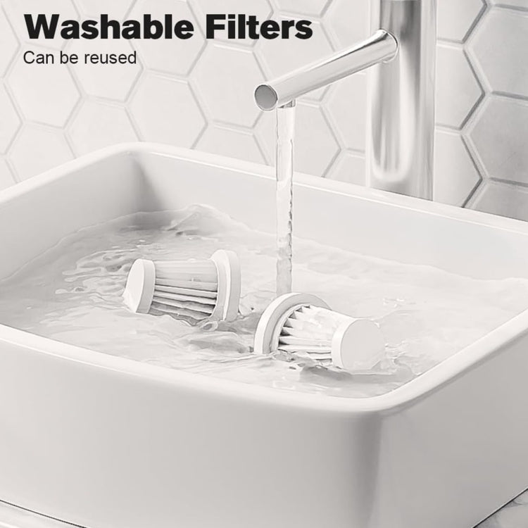 SUITU Aspirateur à main sans fil humide et sec pour voiture, style : gris blanc de base
