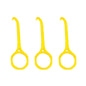 YOUTU 3pcs Invisible Braces Extractor Picking Hooks And Removing(Yellow)