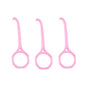 YOUTU 3 extracteurs et crochets d'extraction d'appareils dentaires invisibles (rose)