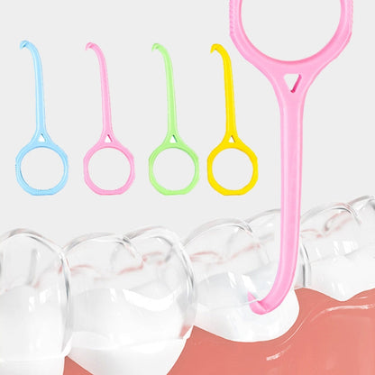 YOUTU 3pcs Invisible Braces Extractor Picking Hooks And Removing(Yellow)