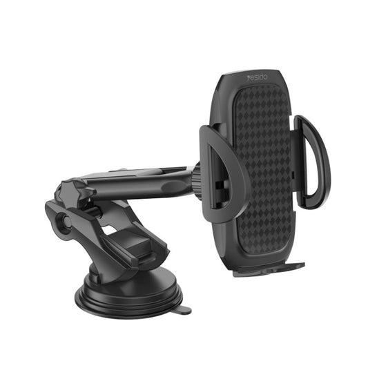 Support de voiture Yesido C111 à double bras télescopique rotatif (noir)
