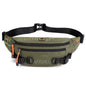 HAOSHUAI 5132 Sac Banane de Sport pour Hommes, Sac de Poitrine pour la Course (Vert Armée)