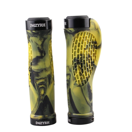 MZYRH 1 paire de poignées de guidon de VTT, revêtements de protection (Noir et Jaune)