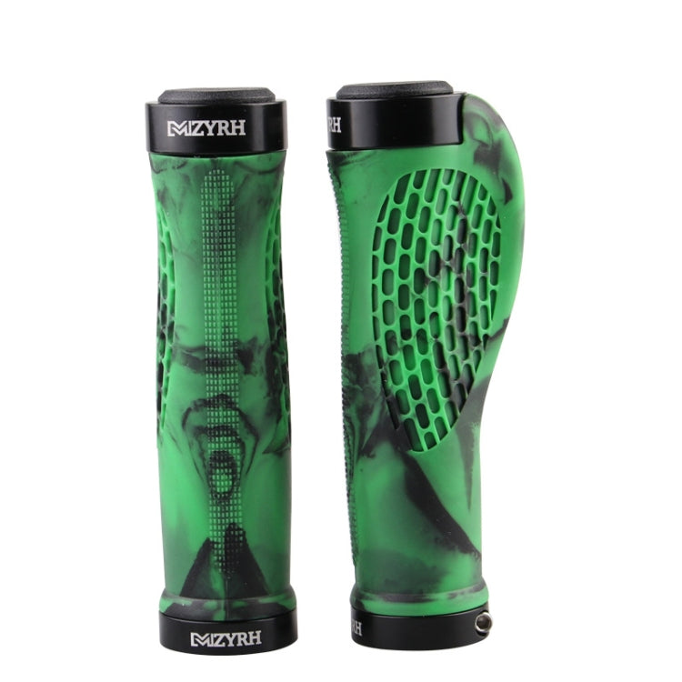 MZYRH 1 paire de poignées de guidon de vélo de montagne, housses de protection (vert foncé)
