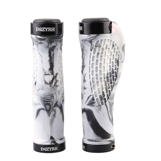 MZYRH 1 paire de poignées de guidon de vélo de montagne avec revêtements de protection (Noir et blanc)