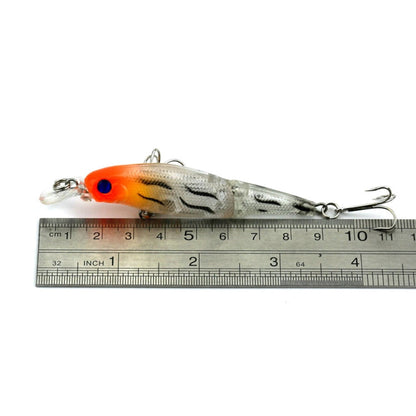 HENGJIA JM010 9cm 7g 2 Sections Bionic Bait With Beads Diving Mino Fake Bait(7)