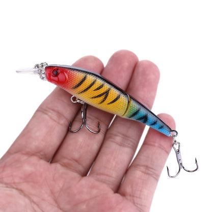 HENGJIA JM010 9cm 7g 2 Sections Bionic Bait With Beads Diving Mino Fake Bait(4)