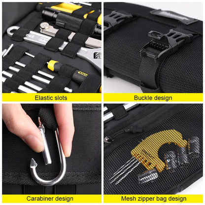 Sac de rangement pour outils d'entretien de moto Rhinowalk MT103, sac de kit de réparation portable (vert)