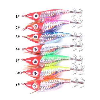 HENGJIA SJ023 Luminous Horizontal Shrimp Squid Hook Bionic Bait, Size: 10cm 9g(1)