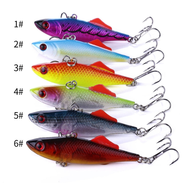 HENGJIA VI032 Full Swimming Layer VIB Fake Bait Plastic Fish Bait, Size: 7cm 16.5g(4)