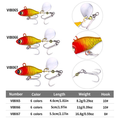 HENGJIA Leurre VIB Coulant à Paillettes, Taille : 5.8cm 14g(5)