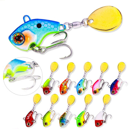 HENGJIA VIB035 Small Whirlwind Sequins Fake Bait Sinking Water VIB Lure, Size: 16g(7)