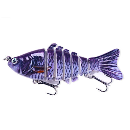 HENGJIA JM062 7 Section Fish Fake Lures VIB Minnow Fishing Lures, Size: 10cm 15g(4)