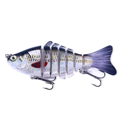 HENGJIA JM062 7 Section Fish Fake Lures VIB Minnow Fishing Lures, Size: 10cm 15g(14)