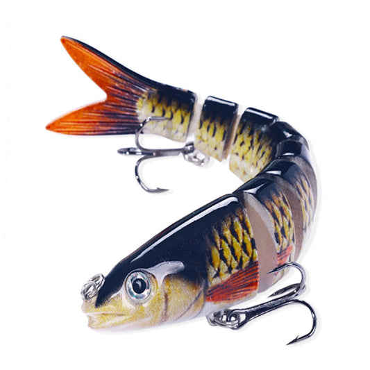 HENGJIA JM063 Leurre Artificiel Multi-Sections 8 Sections Plongeantes, Taille : 13,4 cm 18g(6)