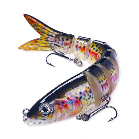 HENGJIA JM063 Leurre Artificiel Multi-Sections 8 Sections Plongeantes, Taille: 13.4cm 18g(10)