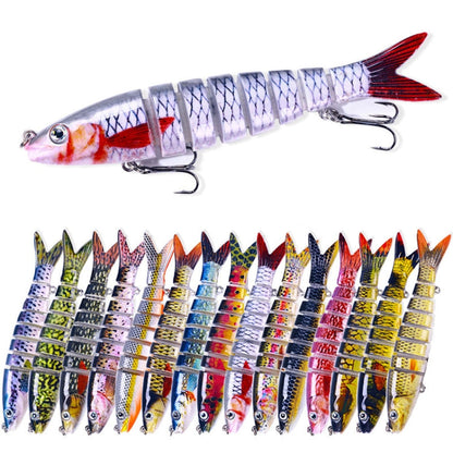 HENGJIA JM063 Leurre Articulé Coulant 8 Sections, Taille : 13,4cm 18g(8)