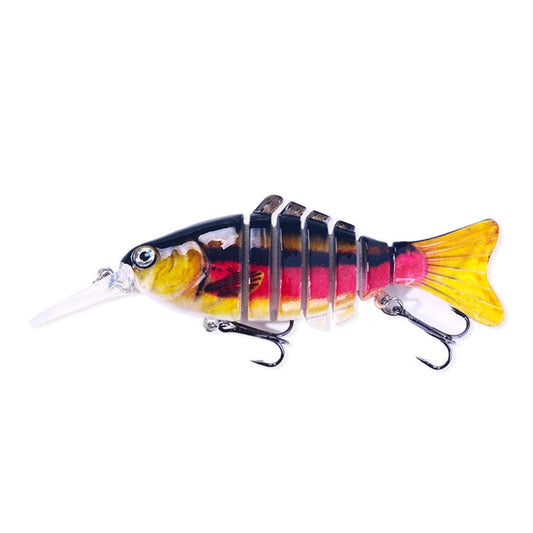 HENGJIA JM065 12cm Leurre de pêche Luya Appât multi-sections coulant (6)