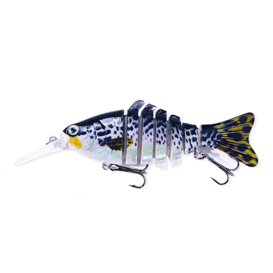 HENGJIA JM065 12cm Leurre de pêche Luya appât multi-segments flottant (10)