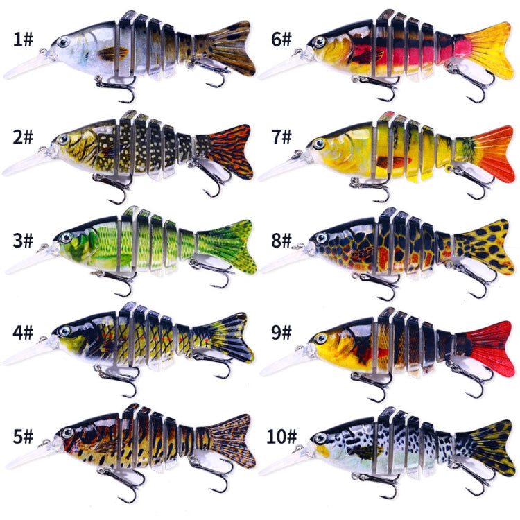 HENGJIA JM065 12cm Luya Fishing Gear Bait Multi-Section Fish Sinking Lure(2)