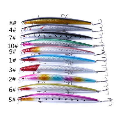 HENGJIA MI101 18cm 26g Long-distance Casting Sea Fishing Fake Lures Minnow Baits, Color: 10 Colors
