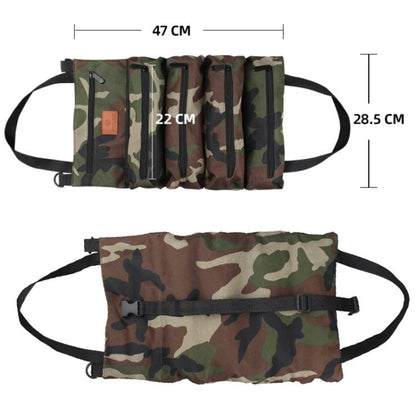 WESSLECO Oxford Cloth Electrical Hardware Hanging Tool Storage Bag(Khaki)