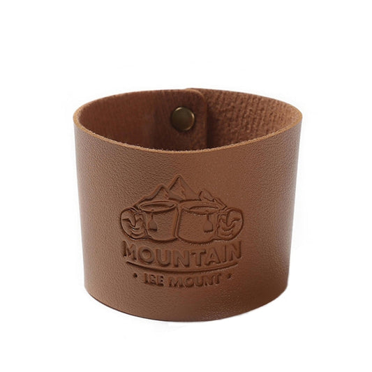 Manchon anti-brûlure pour tasse extérieure en acier inoxydable, manchon d'isolation thermique haute température (marron)