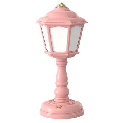 GIVELONG Retro Table Lamp USB Charging Small Night Light, Style: 320-1 Red
