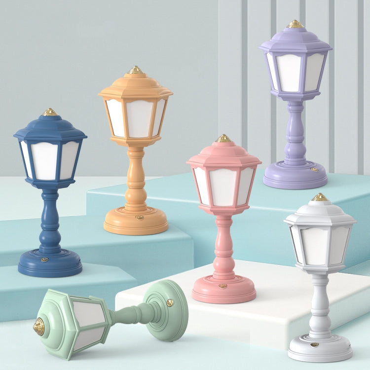 GIVELONG Retro Table Lamp USB Charging Small Night Light, Style: 320-1 Red