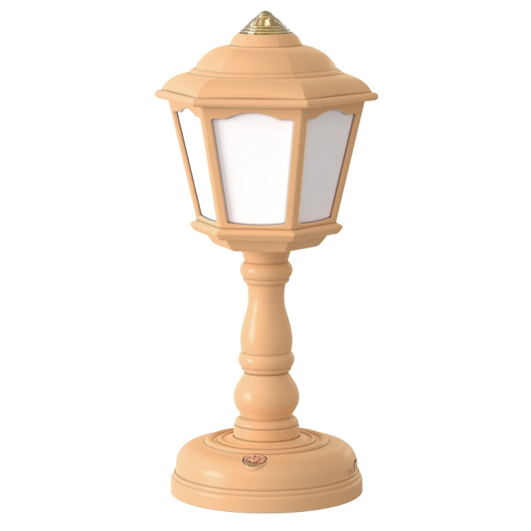 GIVELONG Retro Table Lamp USB Charging Small Night Light, Style: 320-2 Yellow