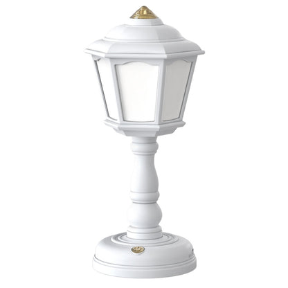 GIVELONG Retro Table Lamp USB Charging Small Night Light, Style: 320-6 White