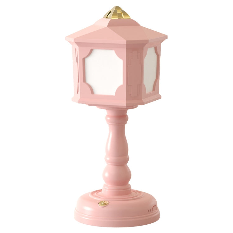 GIVELONG Retro Table Lamp USB Charging Small Night Light, Style: 321-1 Red