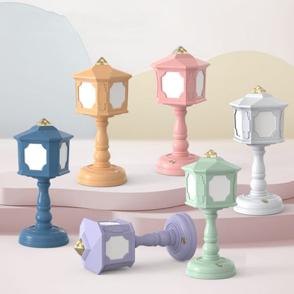 GIVELONG Retro Table Lamp USB Charging Small Night Light, Style: 321-5 Purple