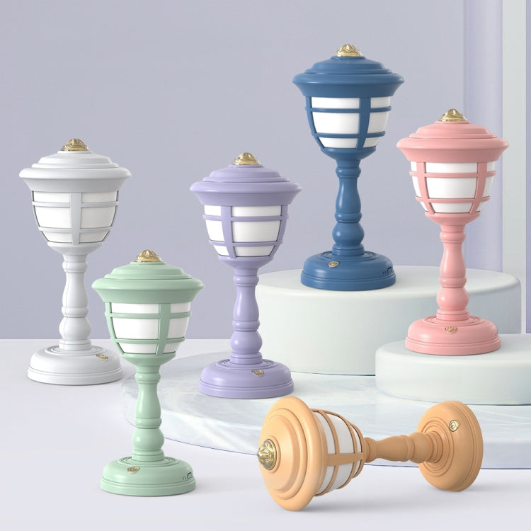 GIVELONG Retro Table Lamp USB Charging Small Night Light, Style: 322-3 Blue