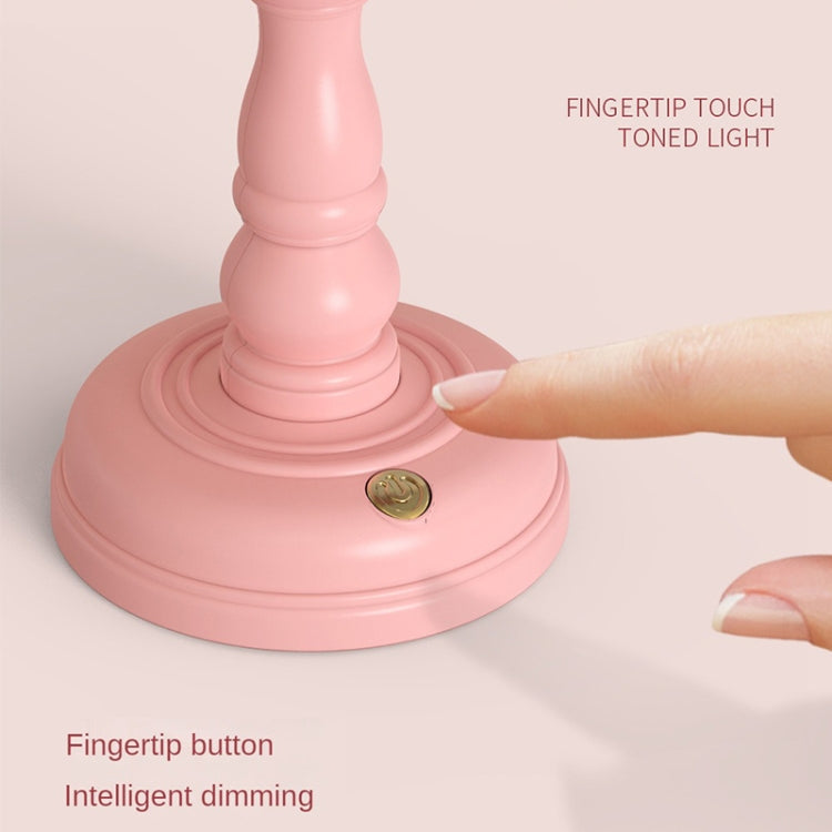 GIVELONG Retro Table Lamp USB Charging Small Night Light, Style: 322-3 Blue