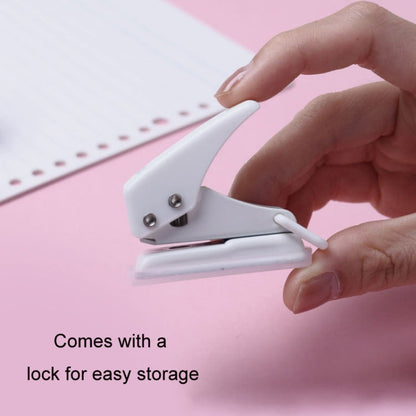kw-trio 92A0 10 Pages Single Hole Mini Loose Leaf Puncher(Transparent)