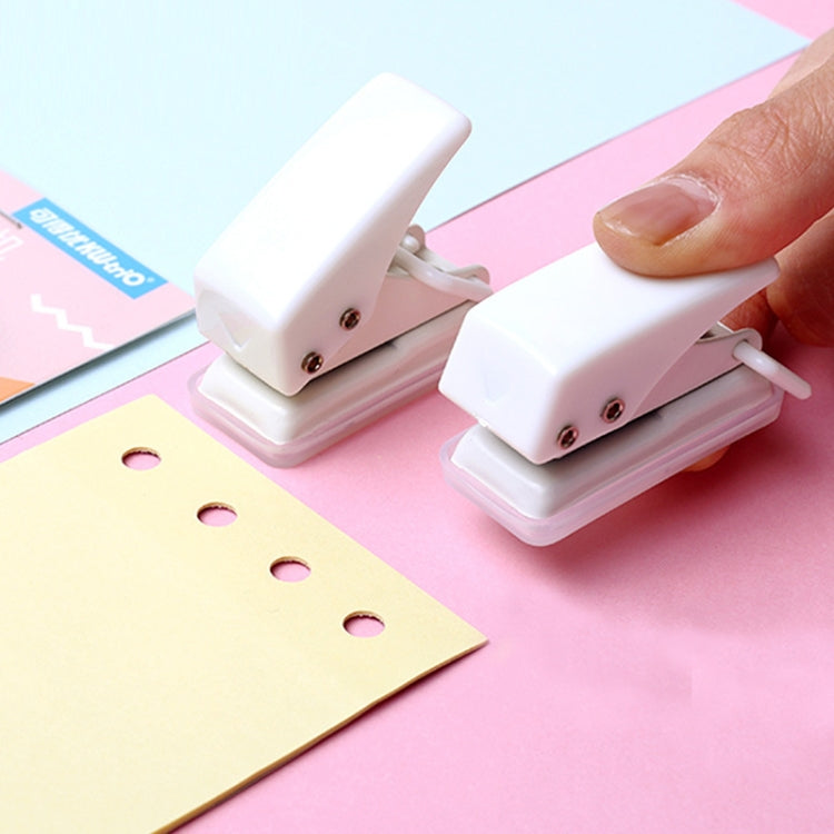 kw-trio 92A0 10 Pages Single Hole Mini Loose Leaf Puncher(Pink)