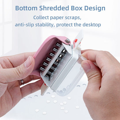 KW-TRIO 99h9 6 Holes A4 B5 Student Handmade Paper Hole Puncher(Pink)