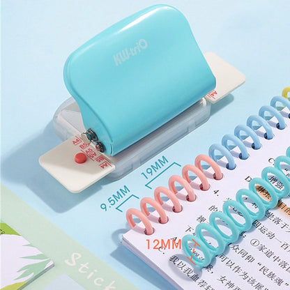 KW-TRIO 99h9 6 Holes A4 B5 Student Handmade Paper Hole Puncher(Pink)