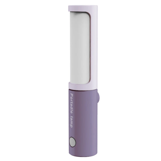 GIVELONG Handheld Mini Magnetic Lamp LED Intelligent Infinity Button Type Desk Lamp(Purple)