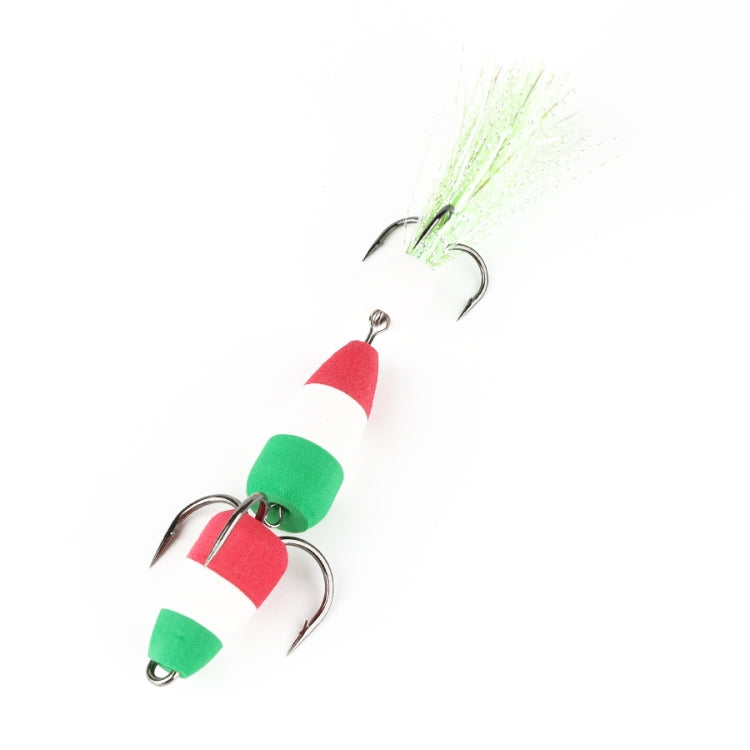 W.P.E PMG-M Foam Hook Soft Worm Bait Three Anchor Hook Fake Lures, Size: M(06)