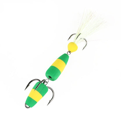 W.P.E PMG-M Foam Hook Soft Worm Bait Three Anchor Hook Fake Lures, Size: M(13)