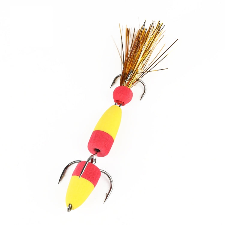W.P.E PMG-M Foam Hook Soft Worm Bait Three Anchor Hook Fake Lures, Size: M(25)